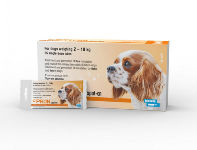 FIPRON 67 mg užlašinamasis tirpalas šunims S iki 10kg