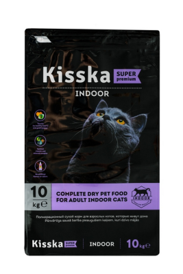 KISSka Super Premium Indoor sausas maistas namie gyvenančioms katėms