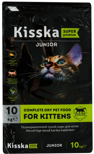 KISSka Super Premium JUNIOR visavertis sausas maistas jauniems kačiukams