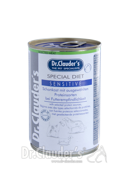 DR. CLAUDER'S Special Diet Sensitive specializuotas drėgnas maistas jautriems ir alergiškiems šunims 400g