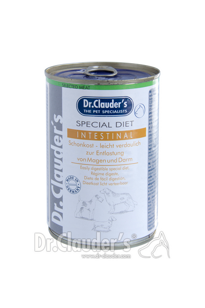 DR. CLAUDER'S Special Diet Intestinal specializuotas drėgnas maistas skrandžio ir žarnyno problemų turintiems šunims 400g