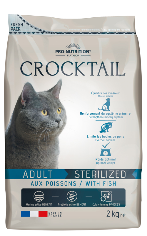 CROCKTAIL Adult Sterilized su žuvimi 2kg