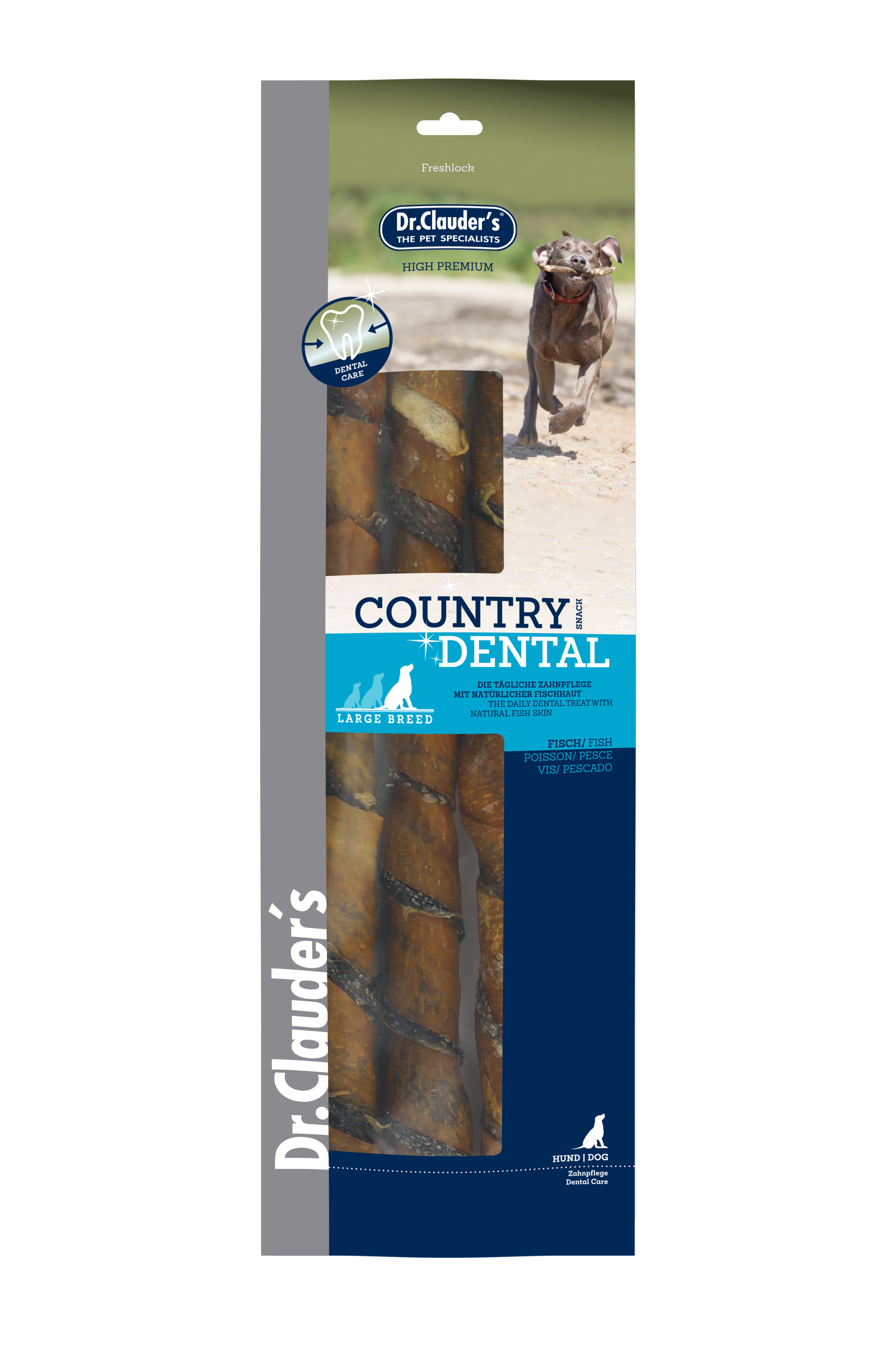 Dr. Clauder's Country line Dental 270 g skanėstas šunų dantims su žuvimi