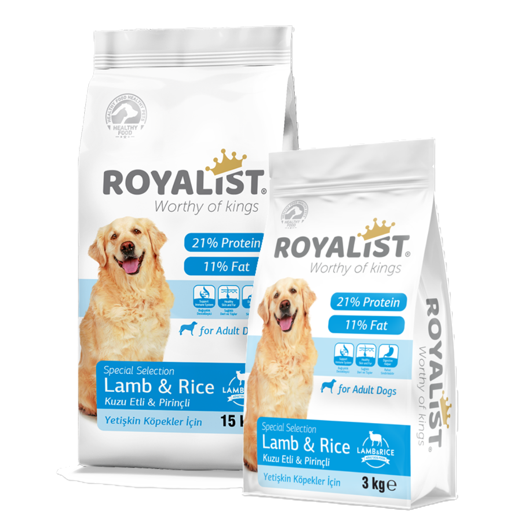 Royalist Adult Lamb & Rice sausas maistas su ėriena ir ryžiais suaugusiems šunims, 15kg