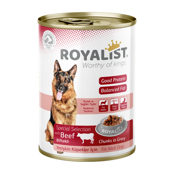 Royalist Adult Beef chunks konservai su jautiena šunims, 400g