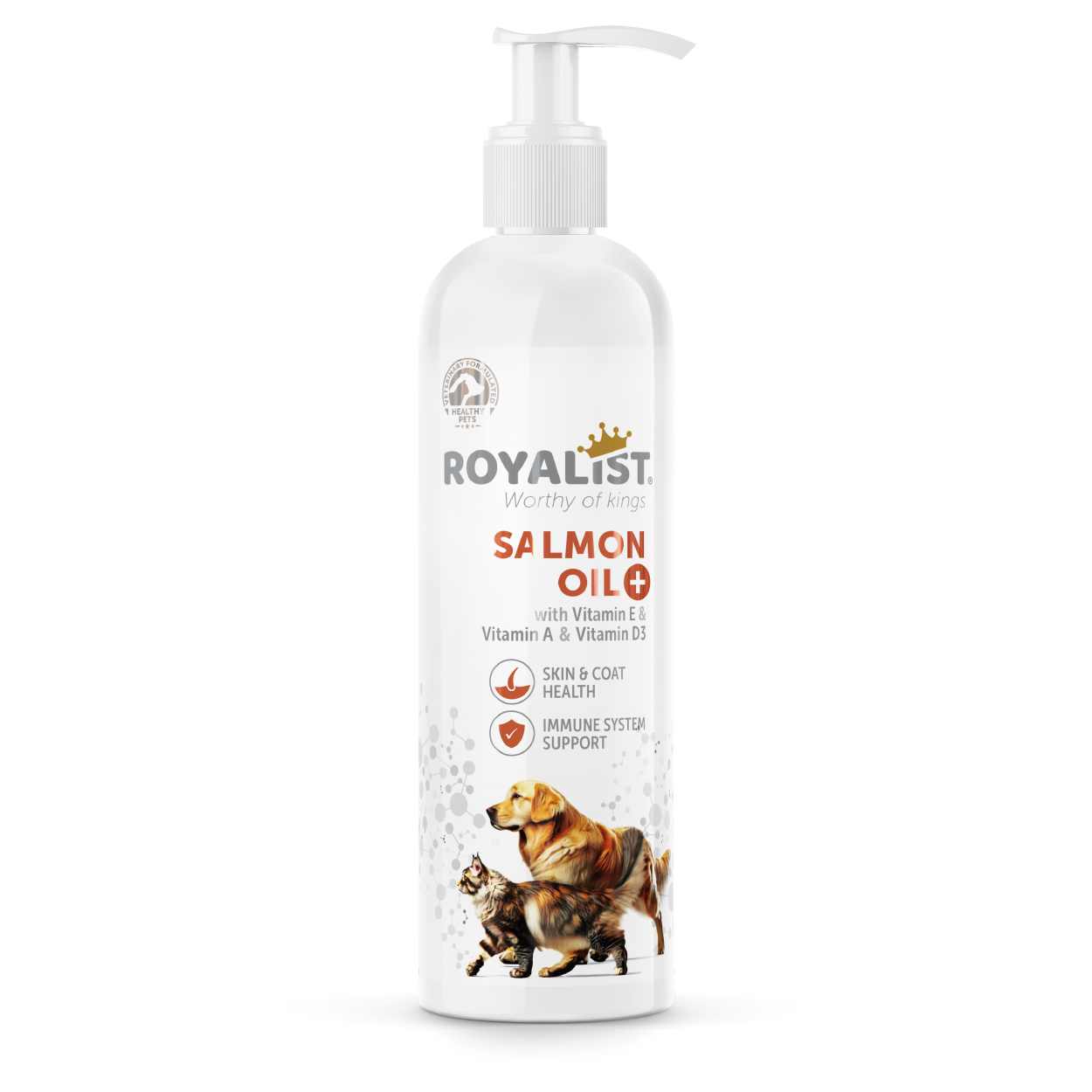 Royalist Salmon Oil cats and dogs, lašišų aliejus katėms ir šunims, 250 ml