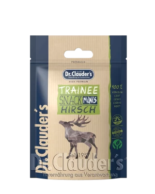 Dr.Clauder´s Trainee Snack Hirsch skanėstas mini gabaliukais su elniena 50 g