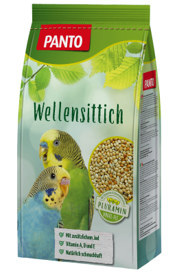 PANTO Wellensittich banguotųjų papūgėlių lesalas su Pluramin 1-2.5 kg