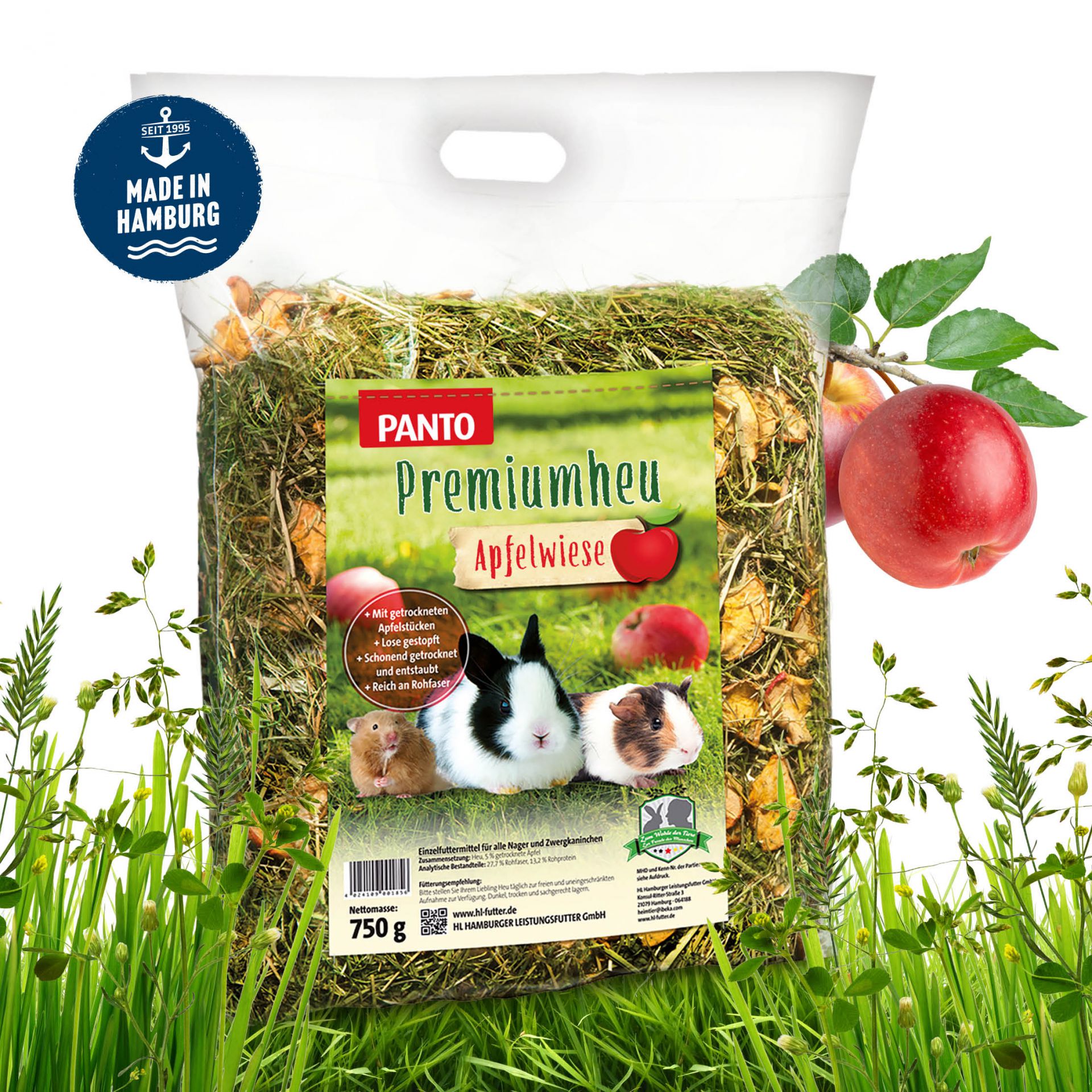 PANTO Apfelwiese šienas su obuoliais 750 g