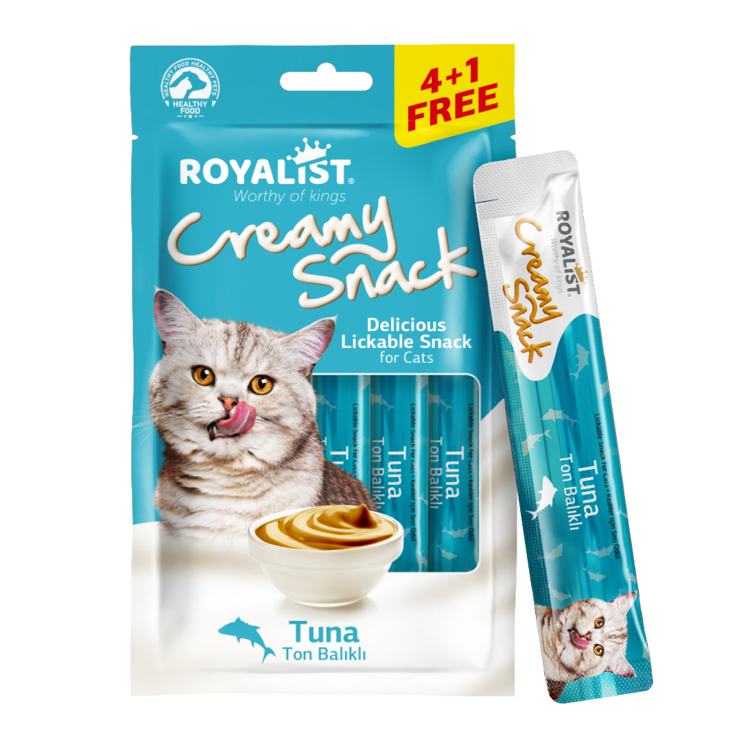 Royalist Creamy Snack Pack Tuna skanėstas su tunu katėms 5x15 g