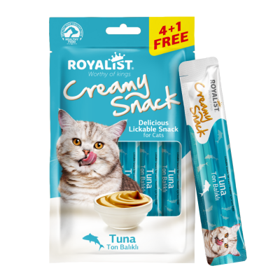 Royalist Creamy Snack Pack Tuna skanėstas su tunu katėms 5x15 g