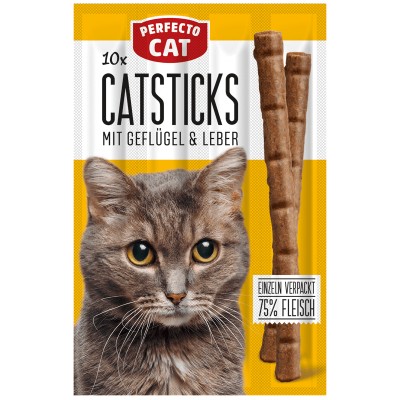Perfecto Cat lazdėlės katėms su paukštiena ir kepenėlėmis 50g
