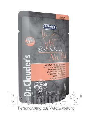 Dr.Clauder's Best Selection No4 šlapias maistas su lašiša,vištiena ir bolivine balanda 85g