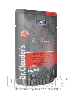 Dr.Clauder's Best Selection No8 šlapias maistas su jautiena, antiena ir bulvėmis 85g